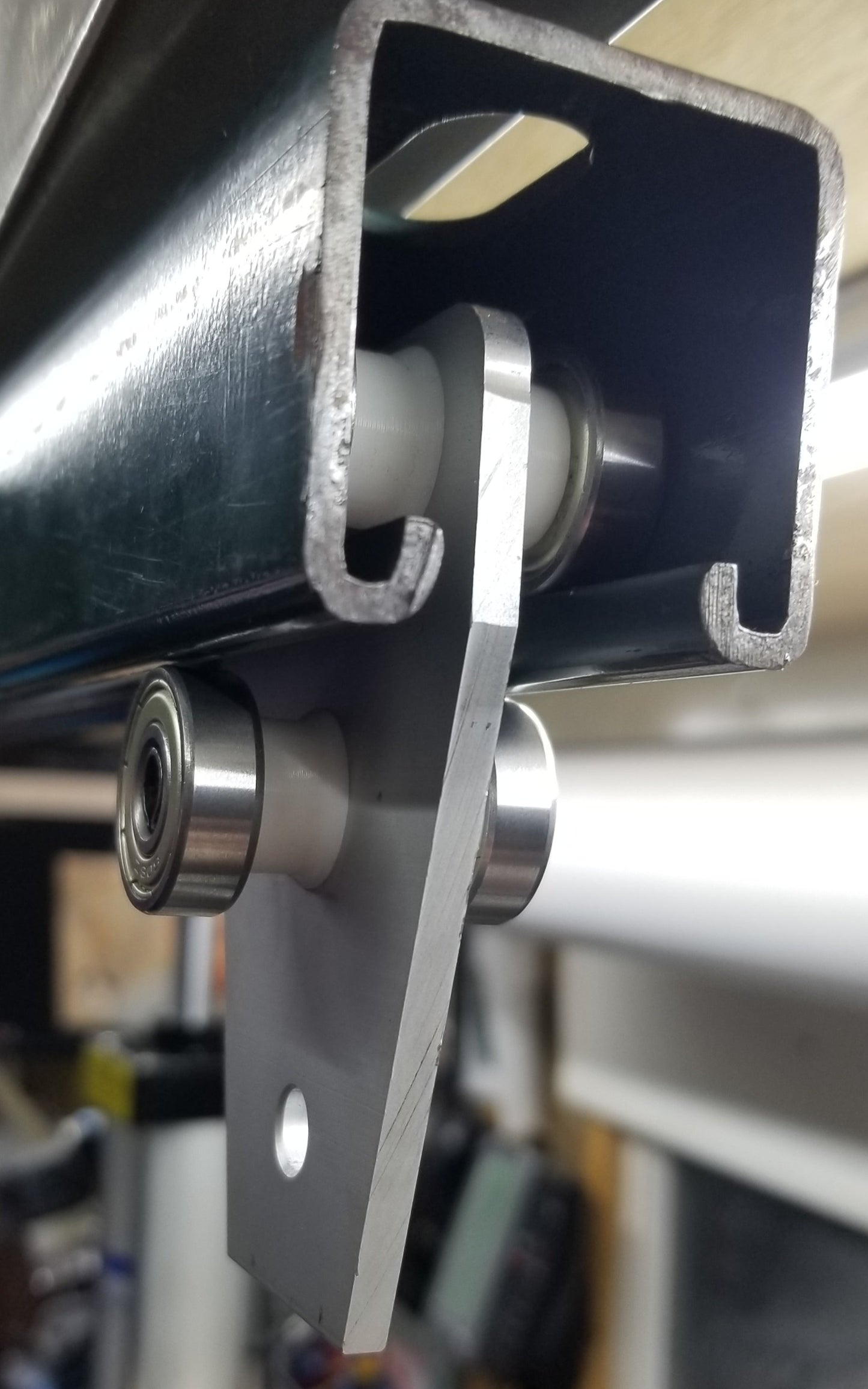 1-5/8" 6 Wheel Heavy Duty Metal Frame Strut Channel Trolley V2