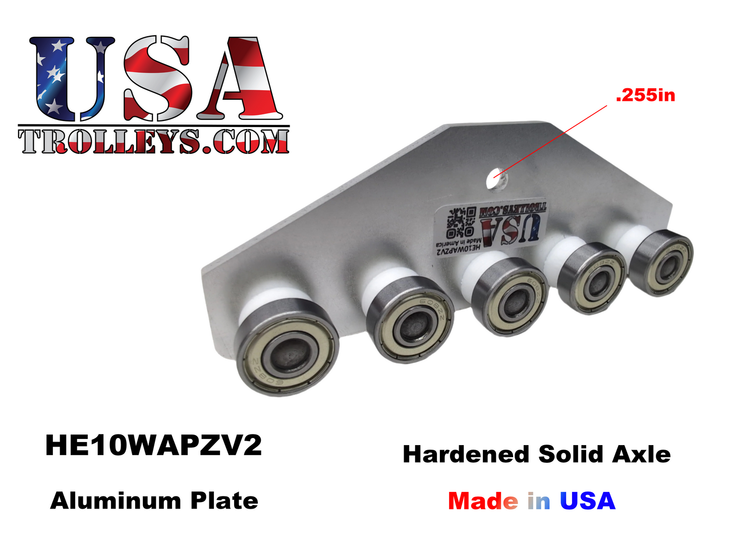 1-5/8" 10 Wheel Heavy Duty Metal Frame Strut Channel Trolley V2