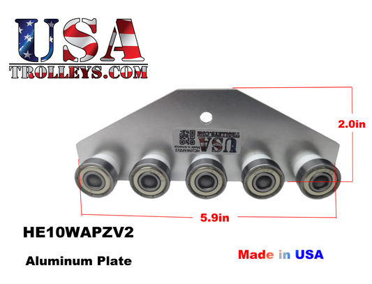 1-5/8" 10 Wheel Heavy Duty Metal Frame Strut Channel Trolley V2