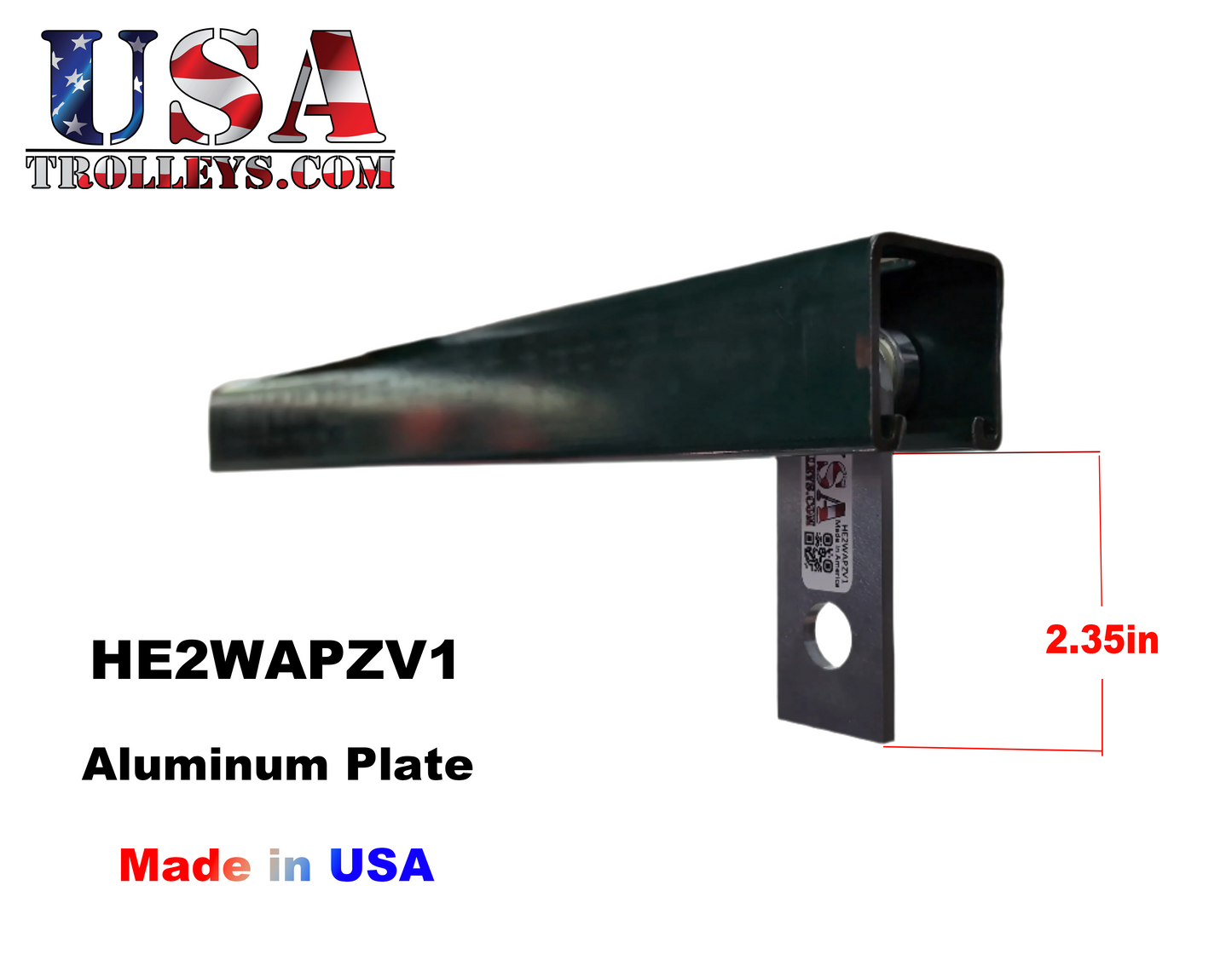 1-5/8" 2 Wheel Aluminum Strut Channel Trolley