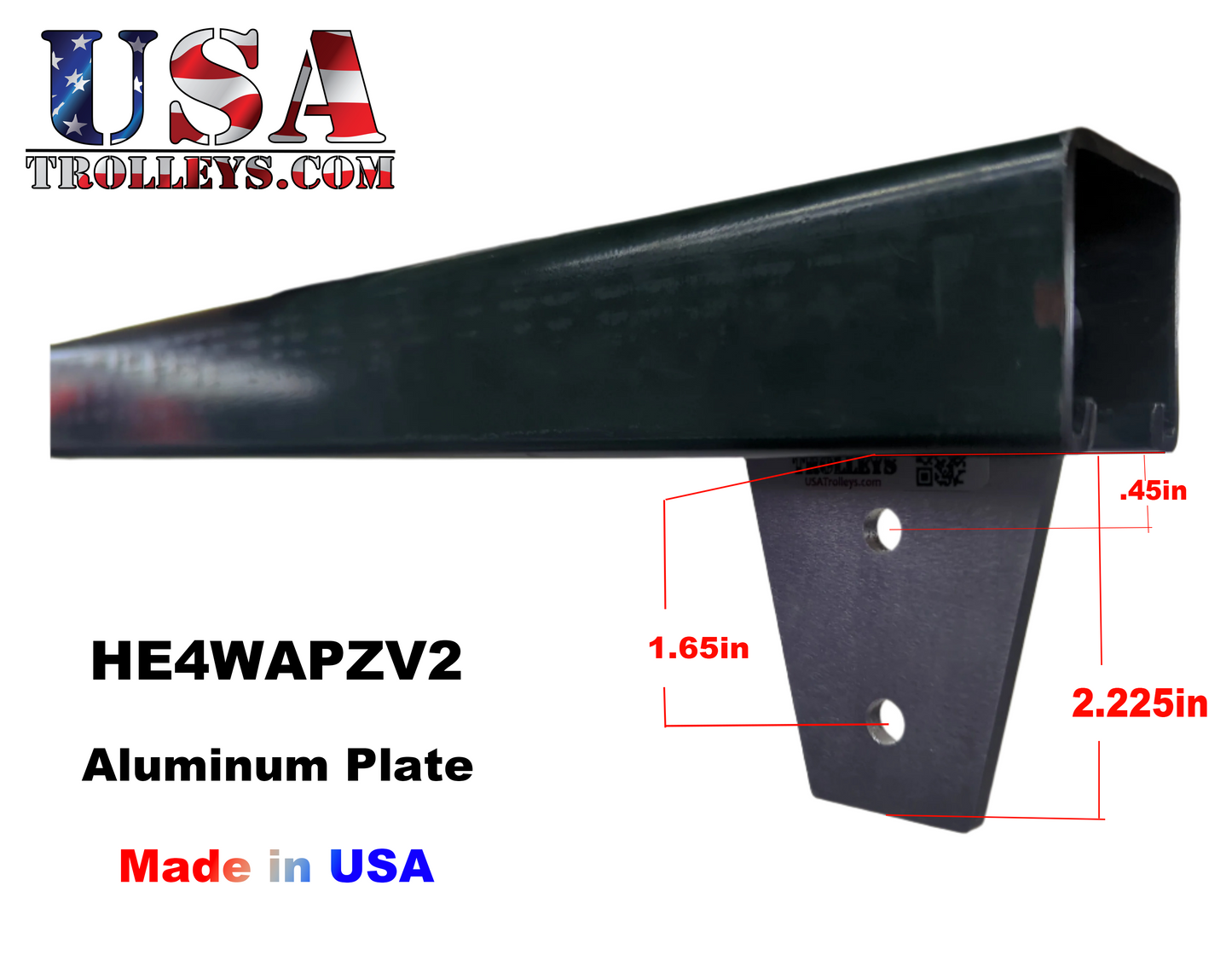 1-5/8" 4 Wheel Heavy Duty Metal Frame Strut Channel Trolley