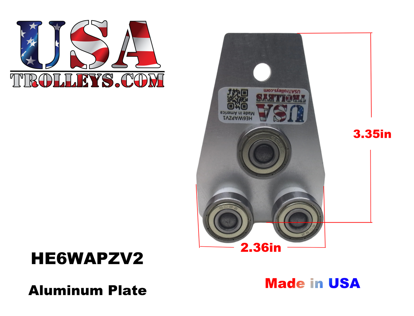 1-5/8" 6 Wheel Heavy Duty Metal Frame Strut Channel Trolley V2