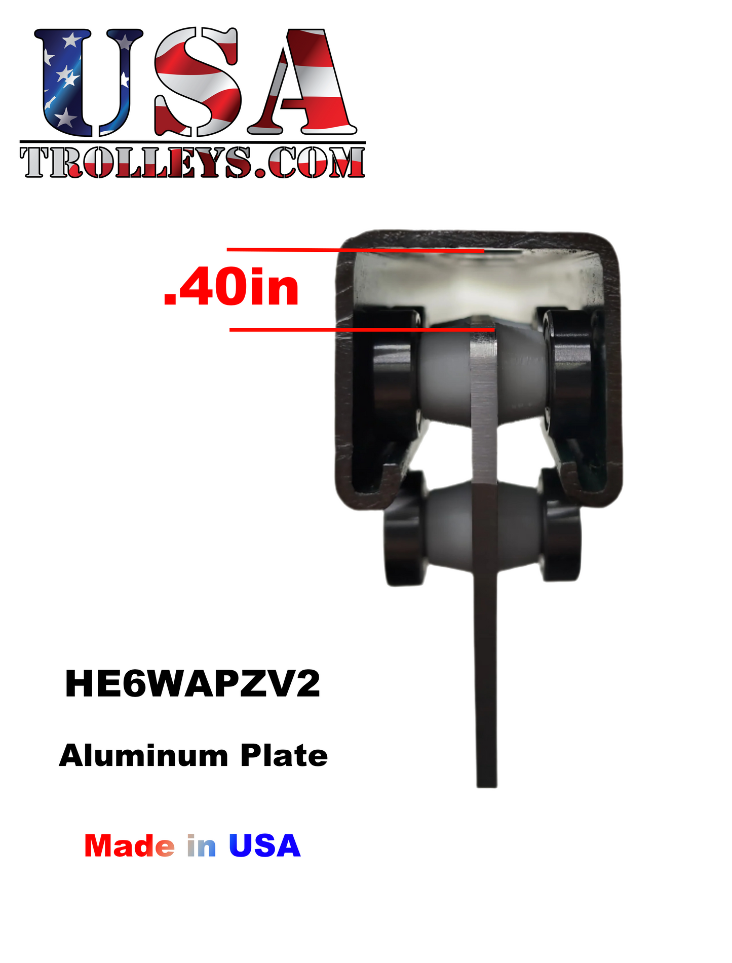 1-5/8" 6 Wheel Heavy Duty Metal Frame Strut Channel Trolley V2