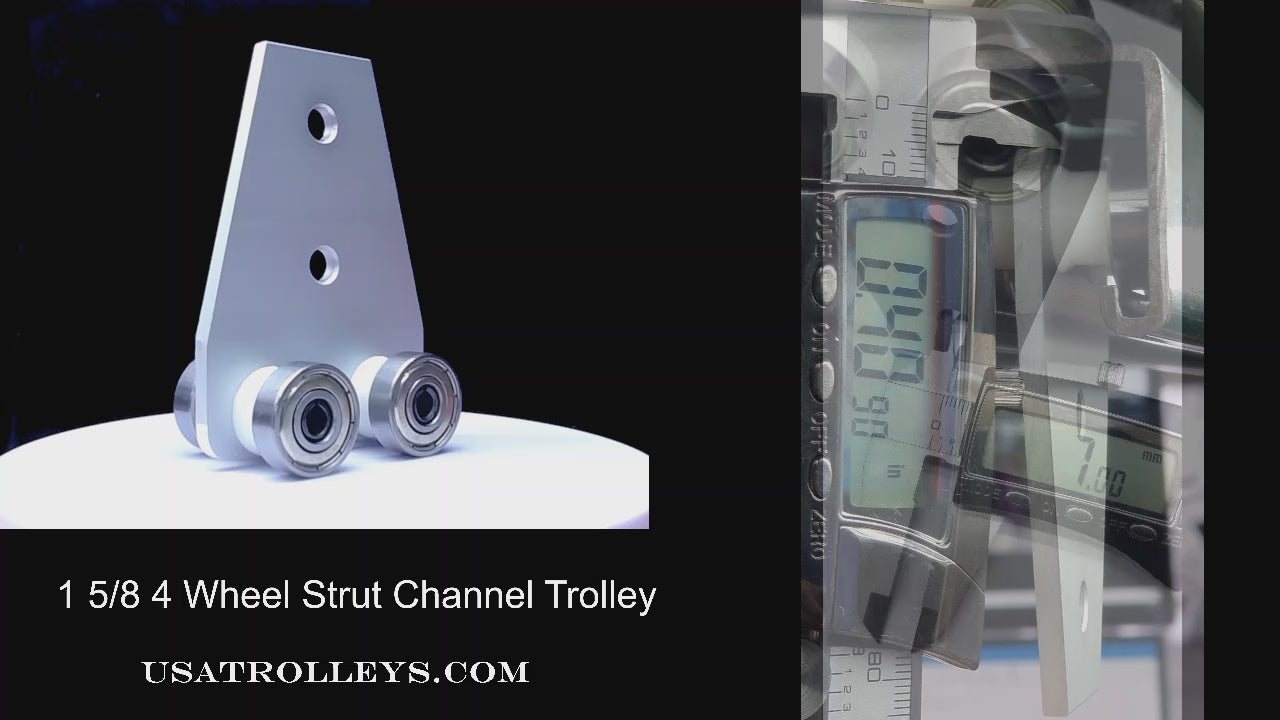 USA Trolleys - 4 Wheel Unistrut / Superstrut Trolley Product Specification Video